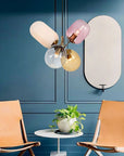 Lampa Sufitowa Wisząca Szklana APP436-4C Multicolor