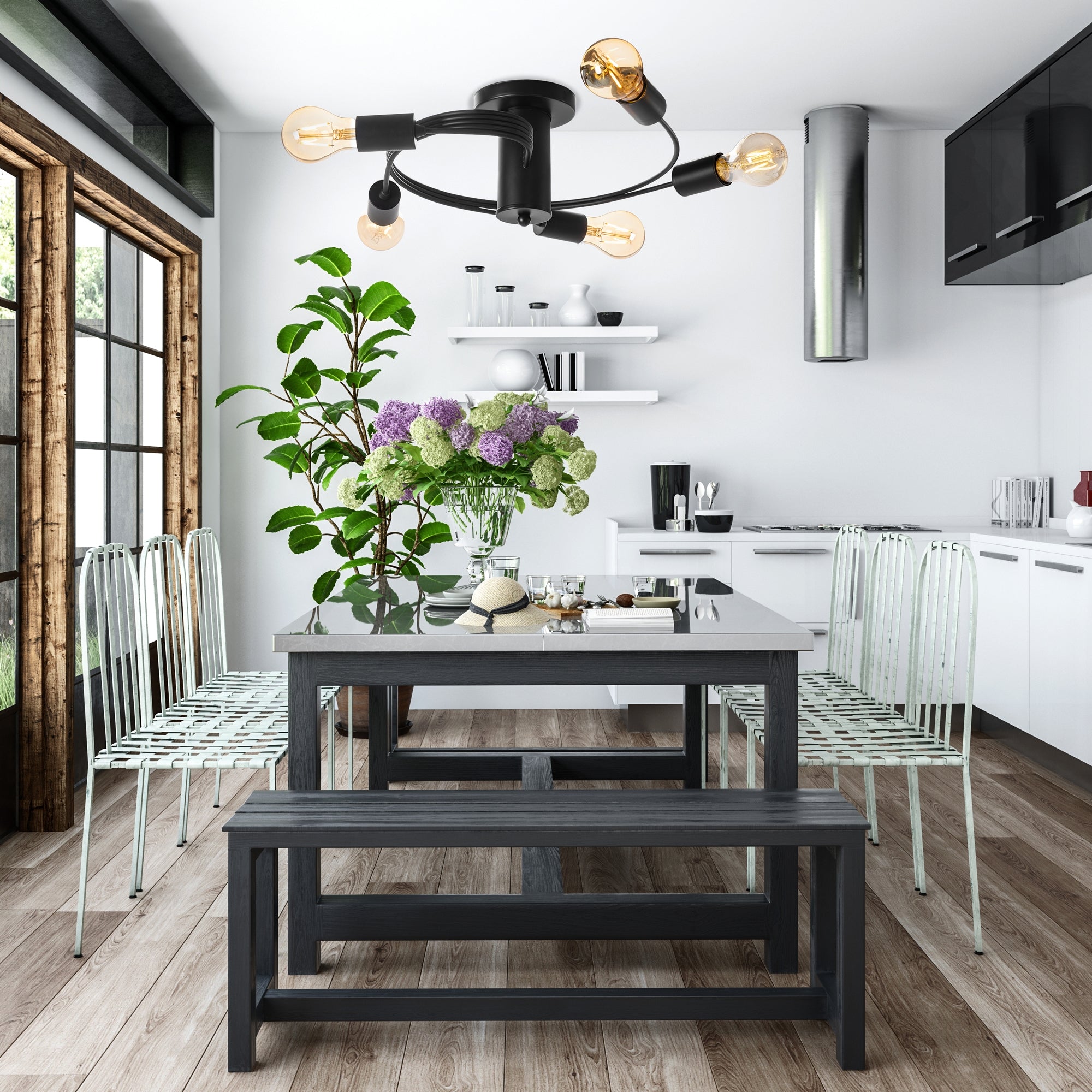 Lampa Sufitowa Loft APP741-5C  4