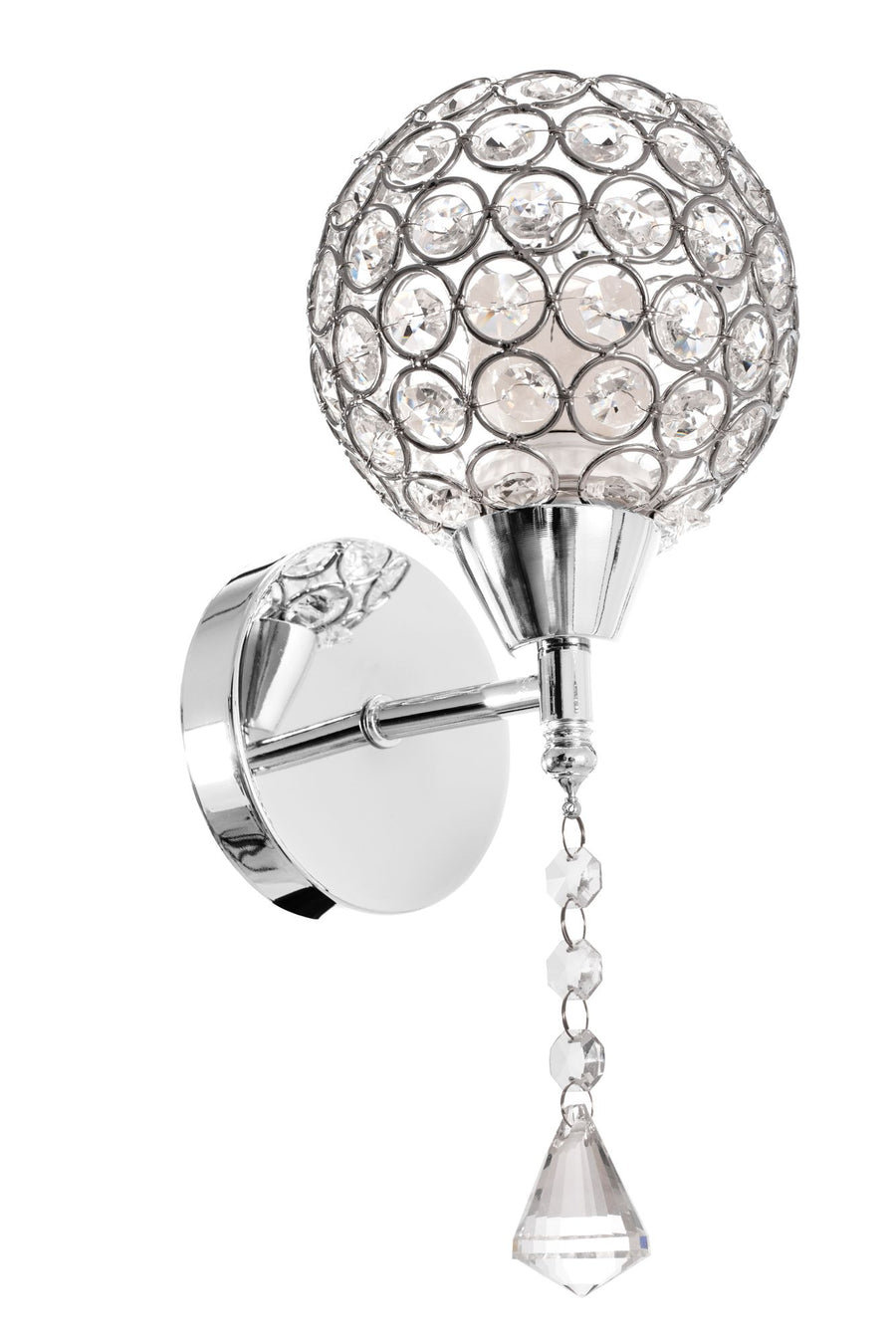 LAMPA ŚCIENNA KINKIET W STYLU GLAMOUR APP716-1W E27