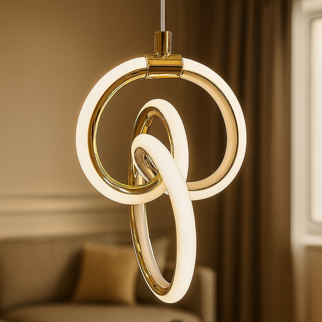 Lampa Wisząca Led Lhj092-1cp Złota  2
