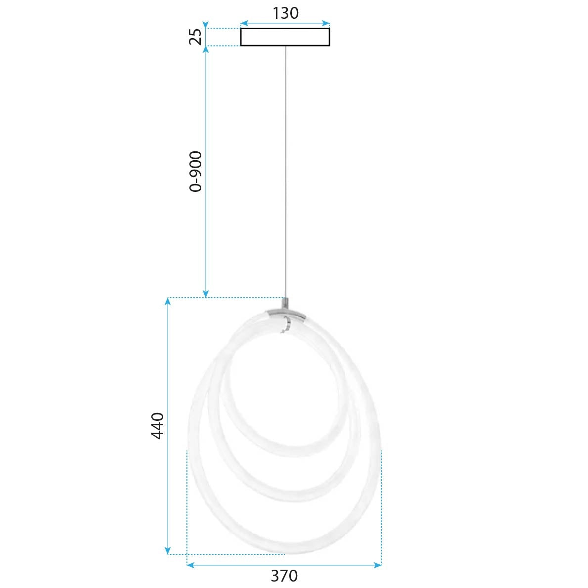 Lampa Wisząca Led G016-cp Złota  7
