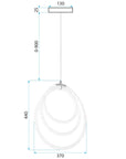 Lampa Wisząca Led G016-cp Złota  7