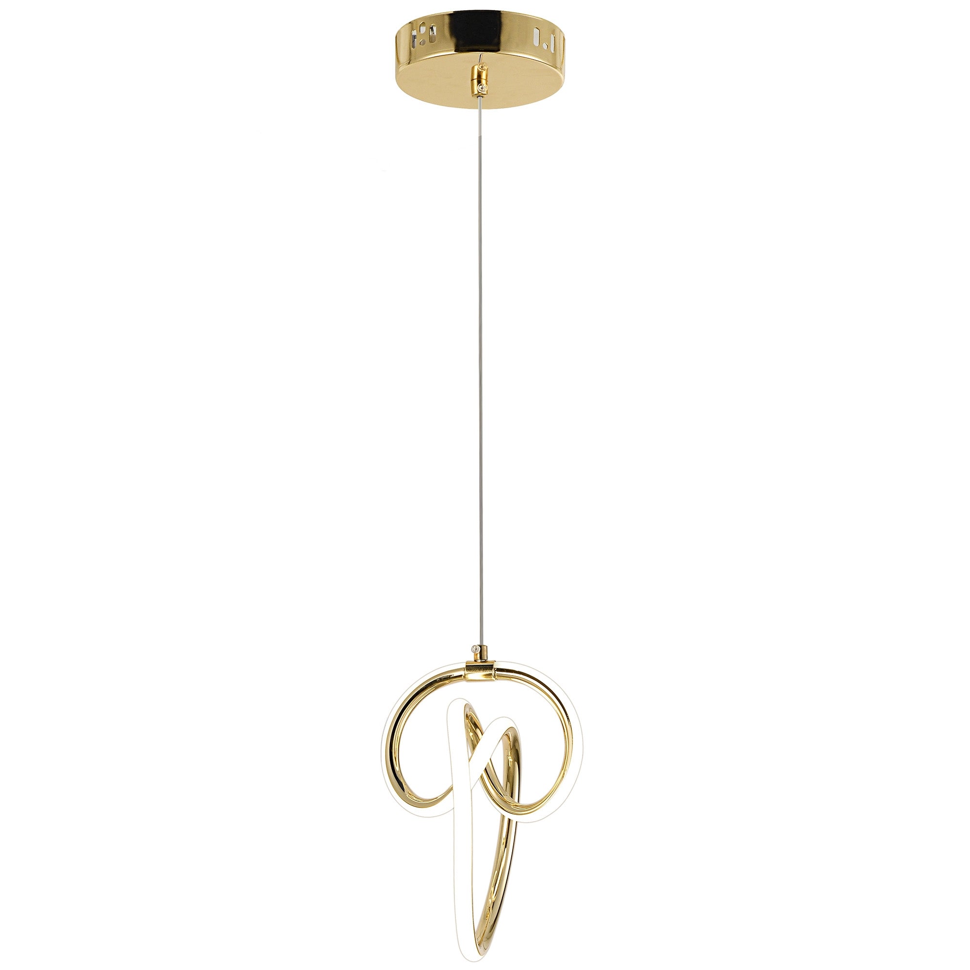 Lampa Wisząca Led Lhj092-1cp Złota  5