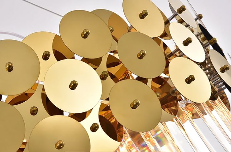 Lampa kryształowa wisząca APP1473-CP złota