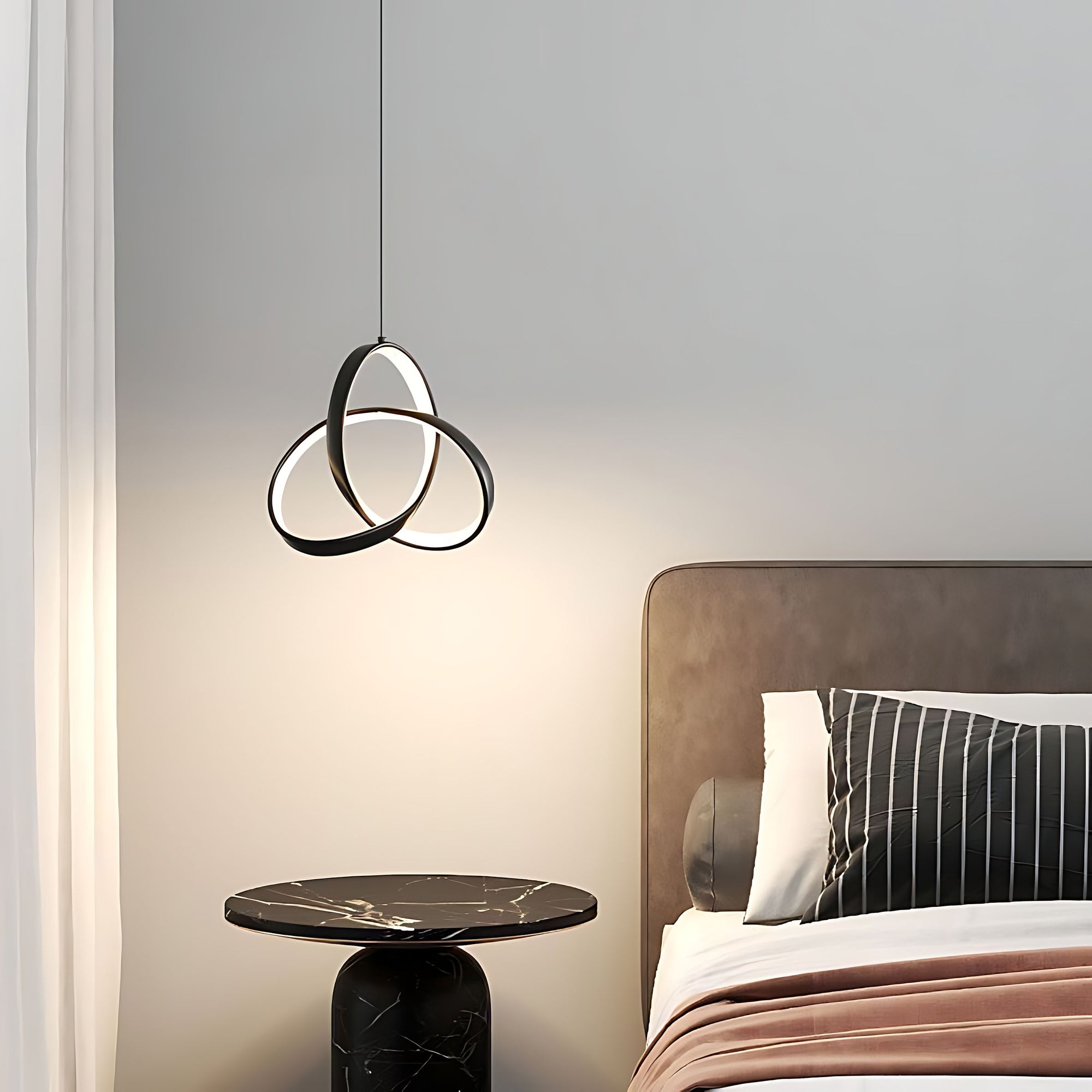 Lampa Sufitowa Wisząca Led App1784-cp Czarna  10