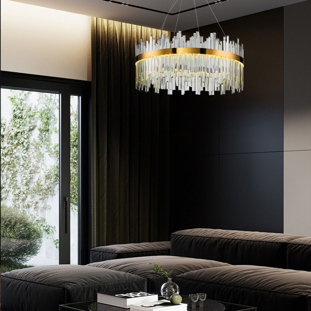 Lampa Sufitowa Kryształowa App1515-cp60 Złota  7