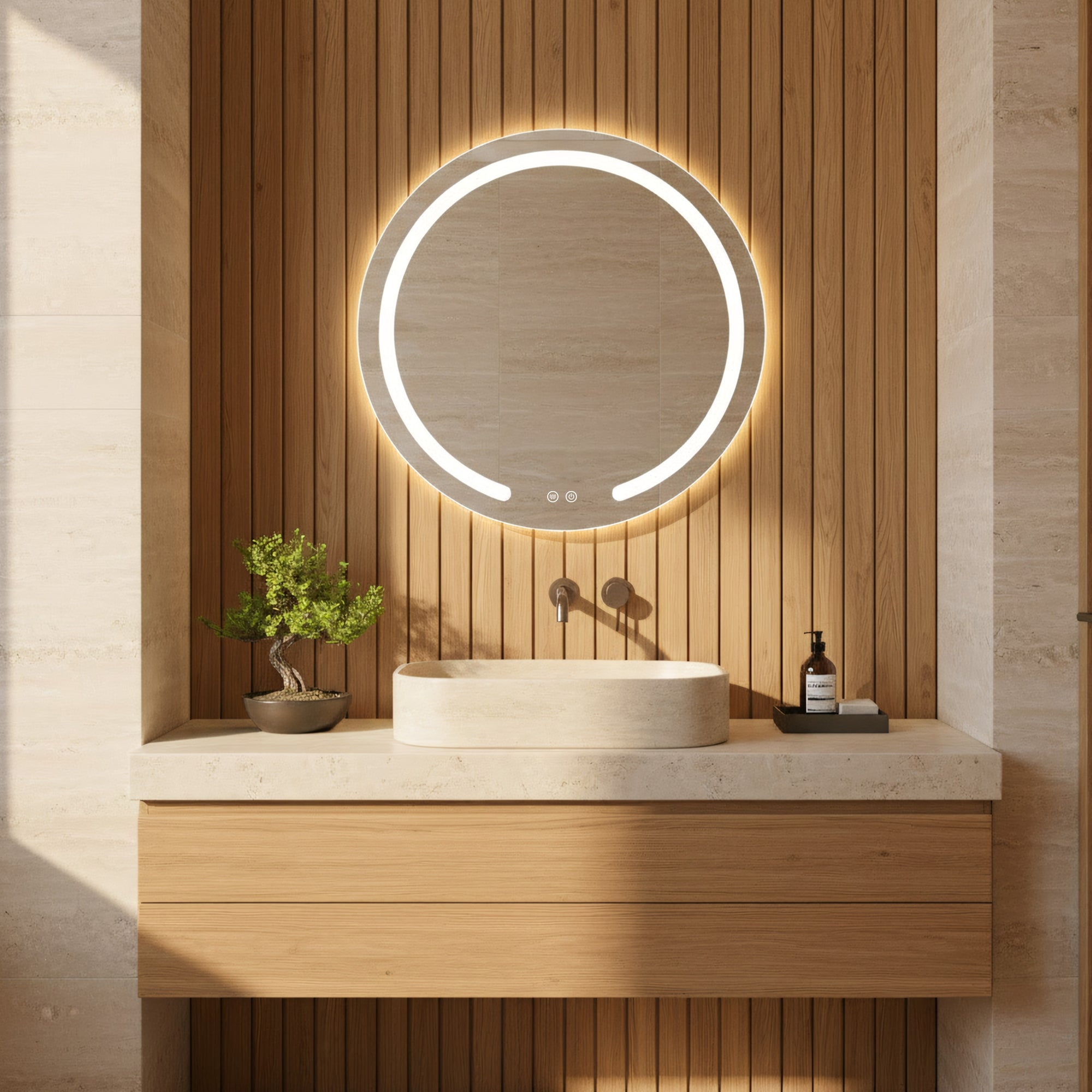 Lustro ścienne LED 60cm Modern  3