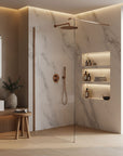 Kabina prysznicowa Walk-In Rea Flexi Transparent / Brush Copper 70  3