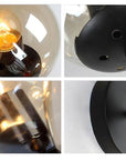 Lampa Ścienna Kinkiet Szklany APP750-1W Czarna