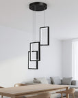 Lampa Sufitowa Wisząca Led Lhj087-3cp Czarna  5