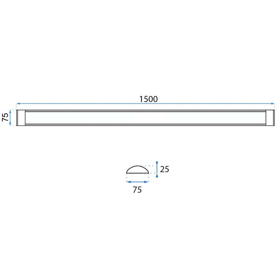 Panel LED natynkowy 150cm Biały 42W
