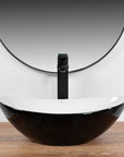 Umywalka Nablatowa REA Royal Mini Black White