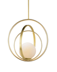 Lampa Sufitowa Wisząca Pierścieniowa APP1217-1CP Złota