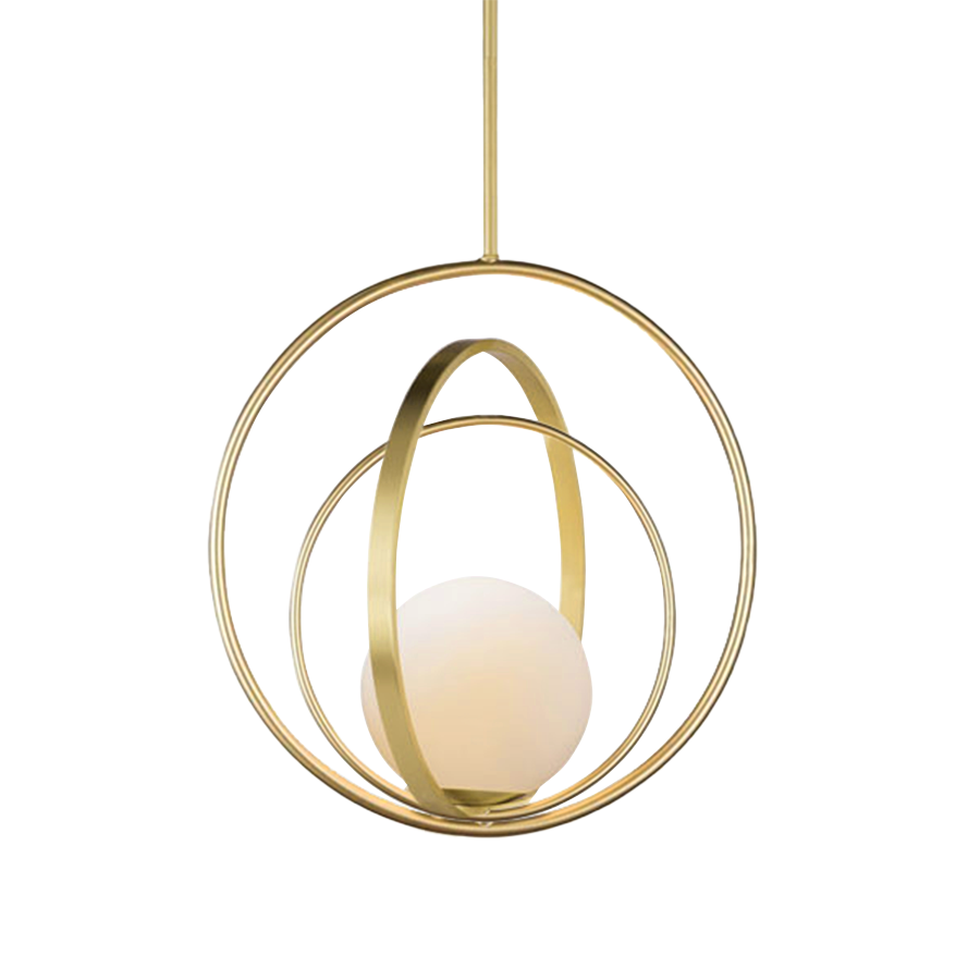 Lampa Sufitowa Wisząca Pierścieniowa APP1217-1CP Złota