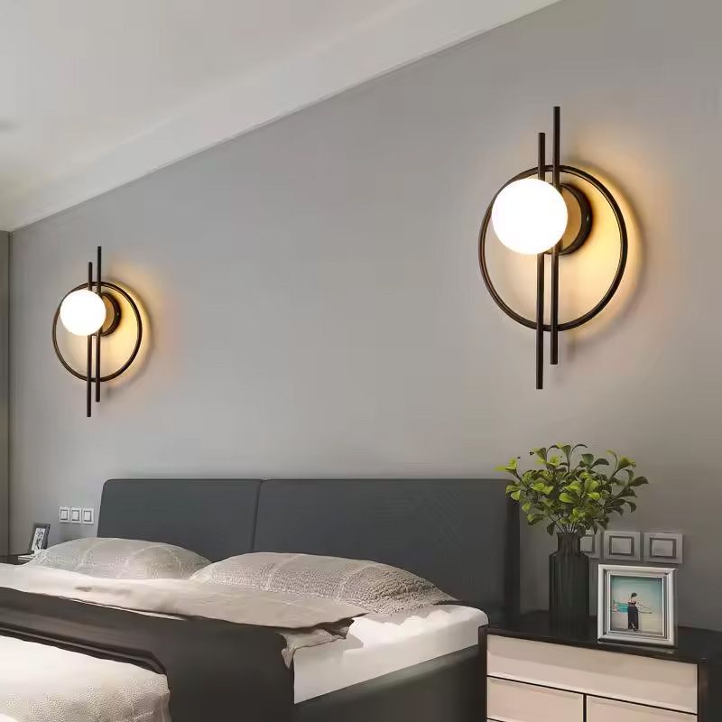 LAMPA ŚCIENNA KINKIET APP1435-W CZARNA