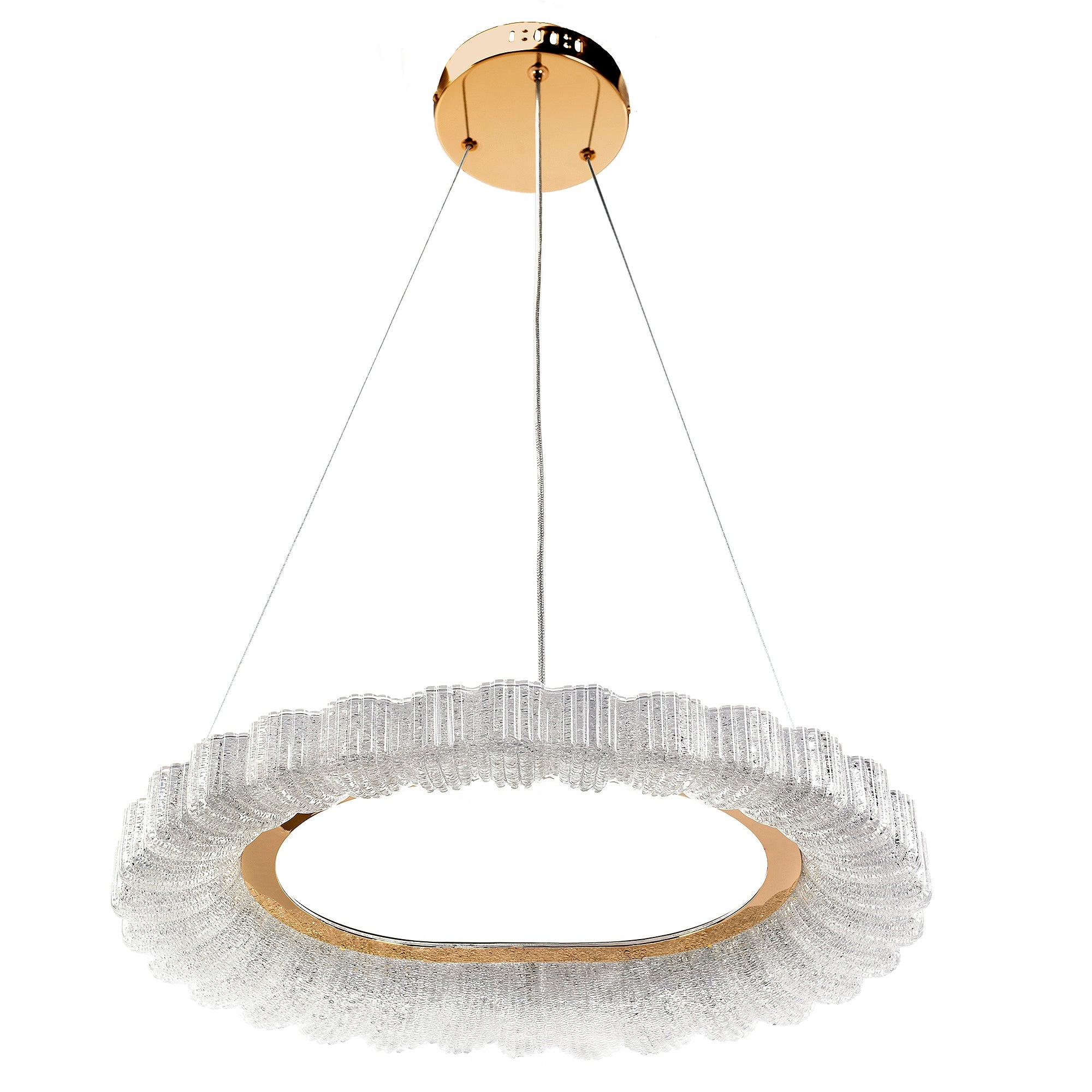 Lampa Wisząca Led Ms019-cp Różowe Złoto 60cm  3