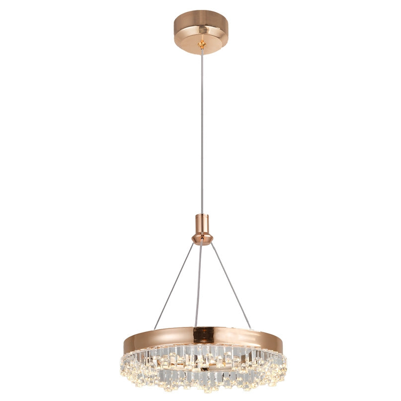 Lampa Wisząca Led Lhj097-cp Jasne Różowe Złoto  1