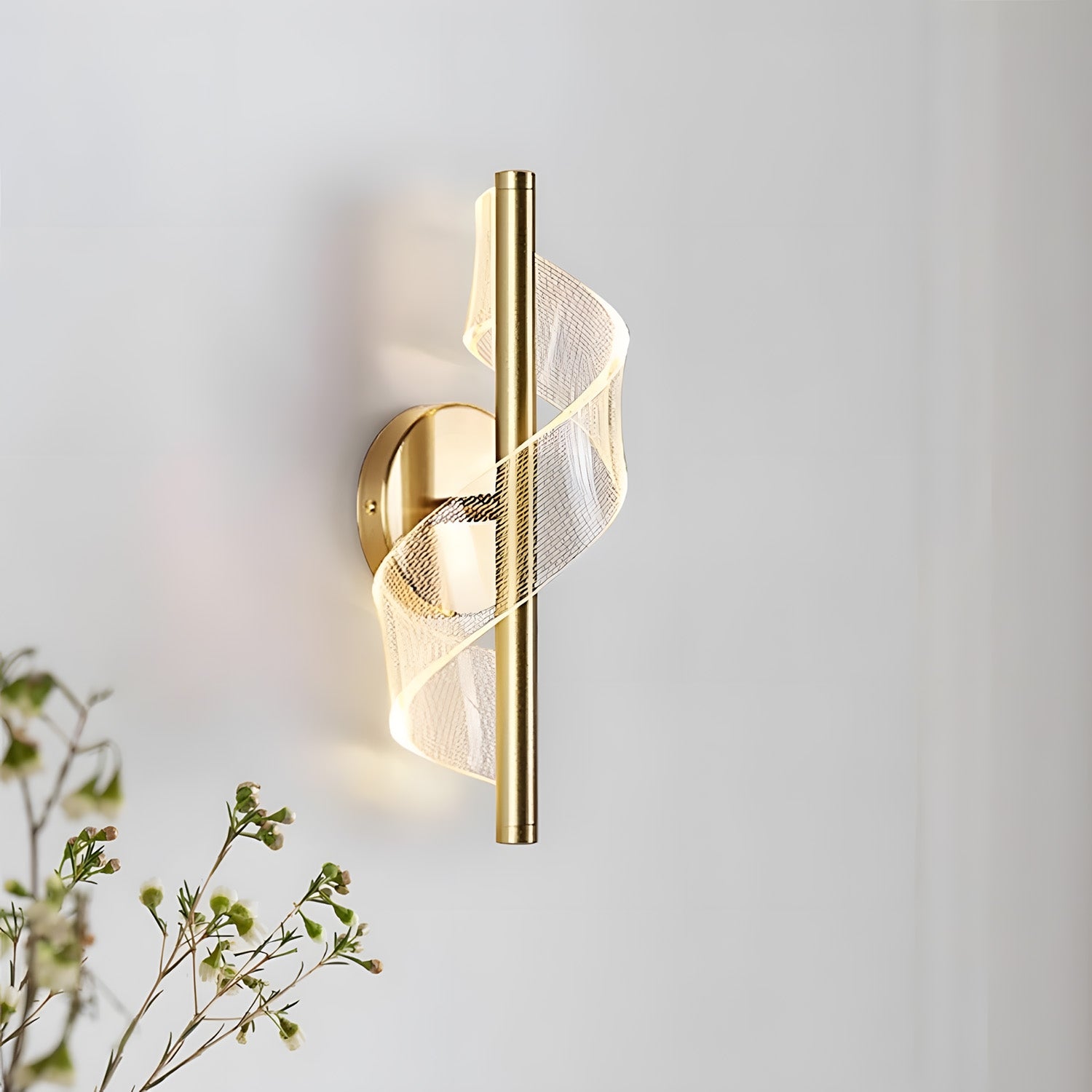 Kinkiet Led G032-w Złoty  2