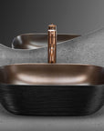 Umywalka nablatowa Rea Belinda COPPER BRUSH / Black  3