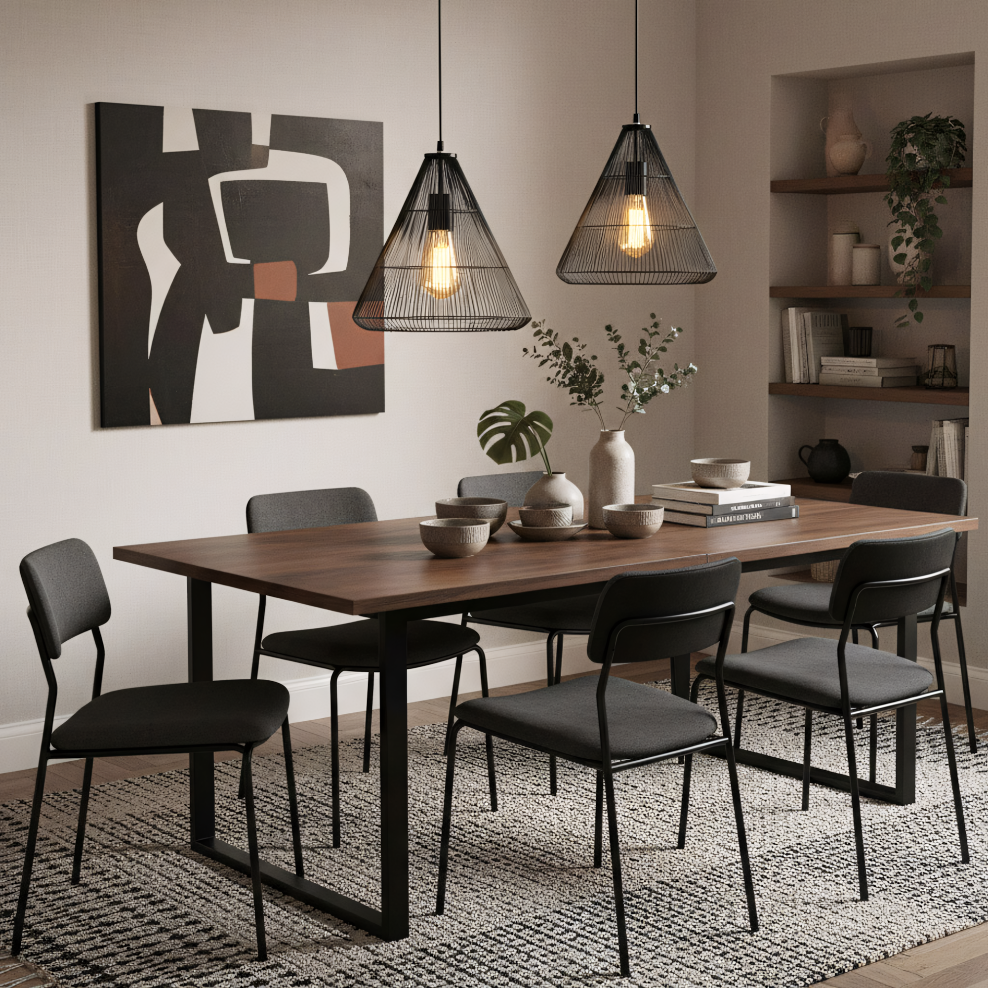 Lampa sufitowa wisząca w stylu loft LH2065  7