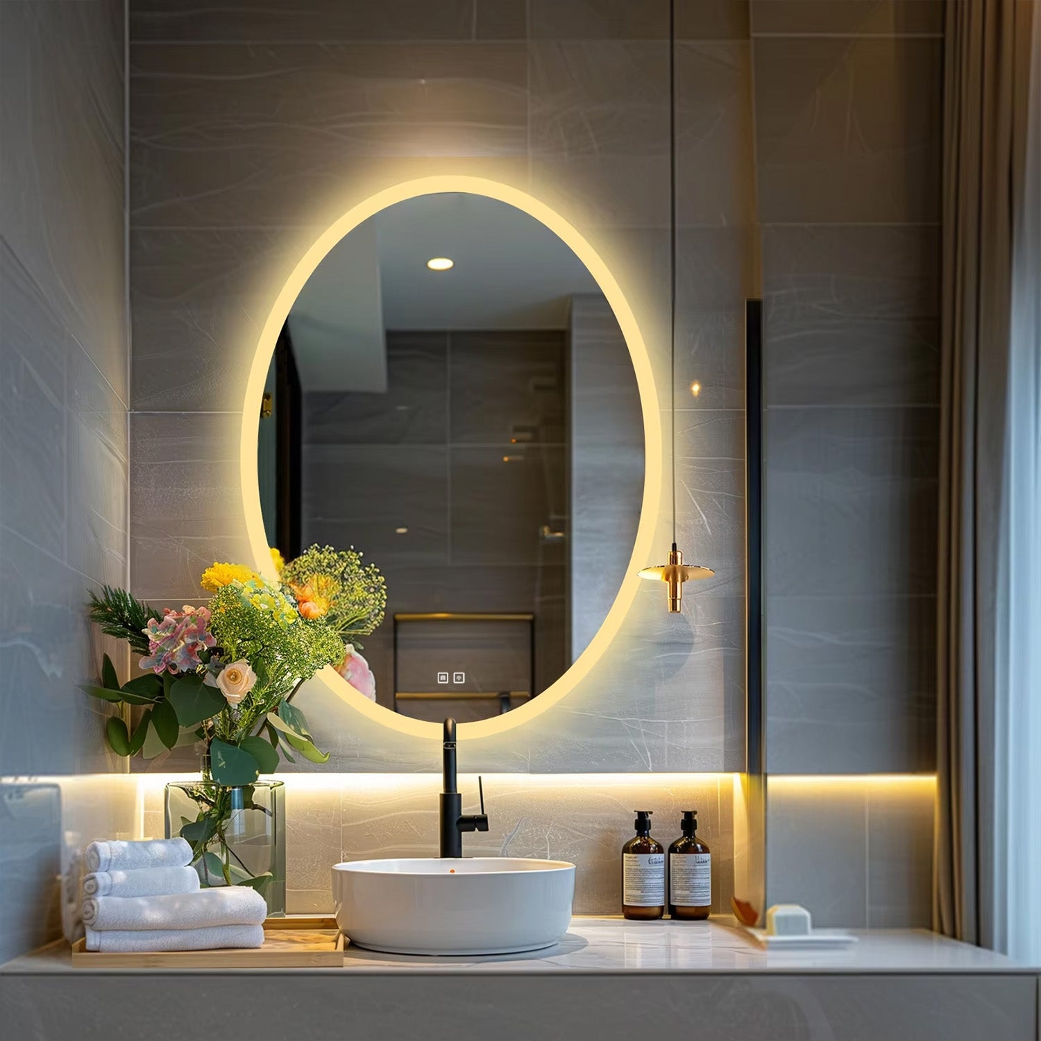 LUSTRO ŚCIENNE LED 60x80cm WWA  7