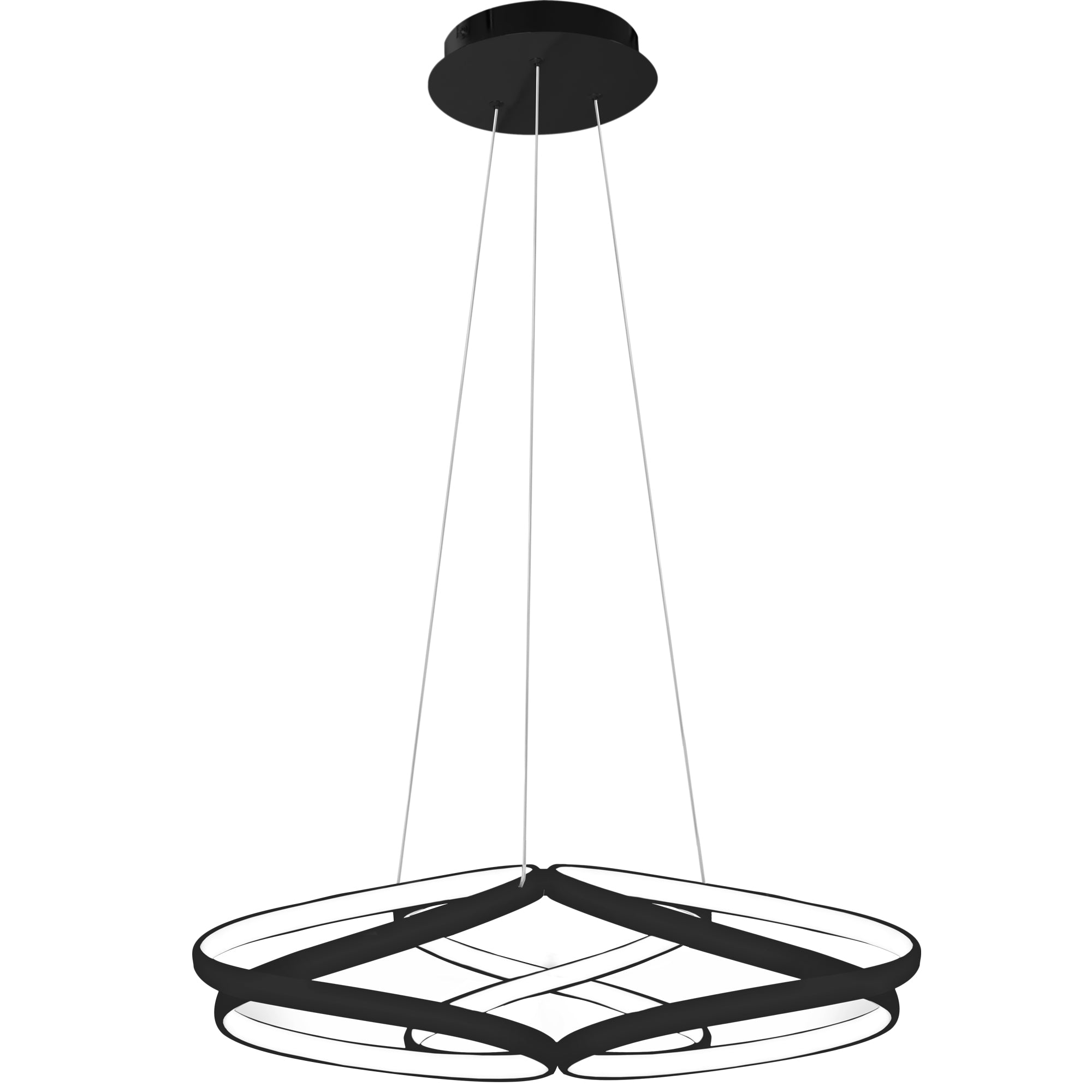 Lampa sufitowa nowoczesna LED + PILOT APP793-CP FLAT Czarna  2