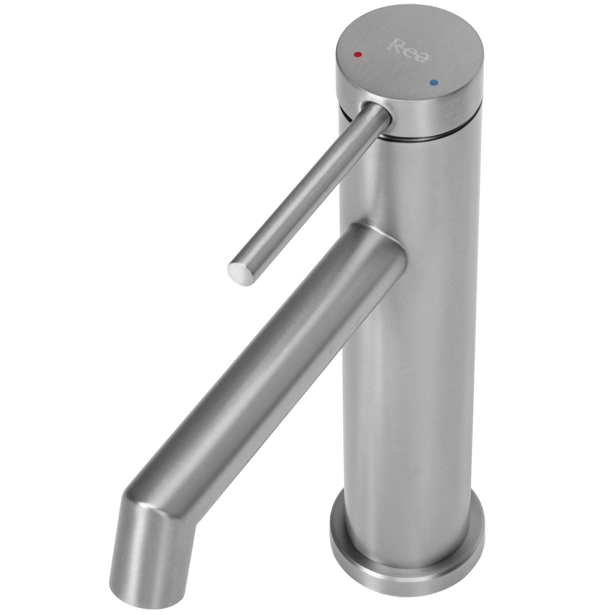 Bateria Umywalkowa Rea Foss nikiel szczotkowany Inox niska nickel brush