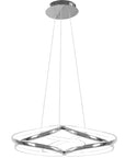 Lampa sufitowa nowoczesna LED + PILOT APP795-CP Flat Chrom