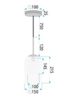 Lampa Wisząca APP1704-1PC Amber  6