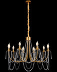 Lampa Kryształowa Żyrandol APP766-8CP Złota