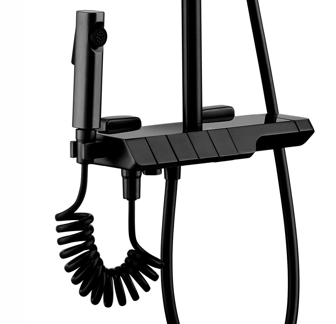 Zestaw PRYSZNICOWY z Termostatem REA ROB Czarny