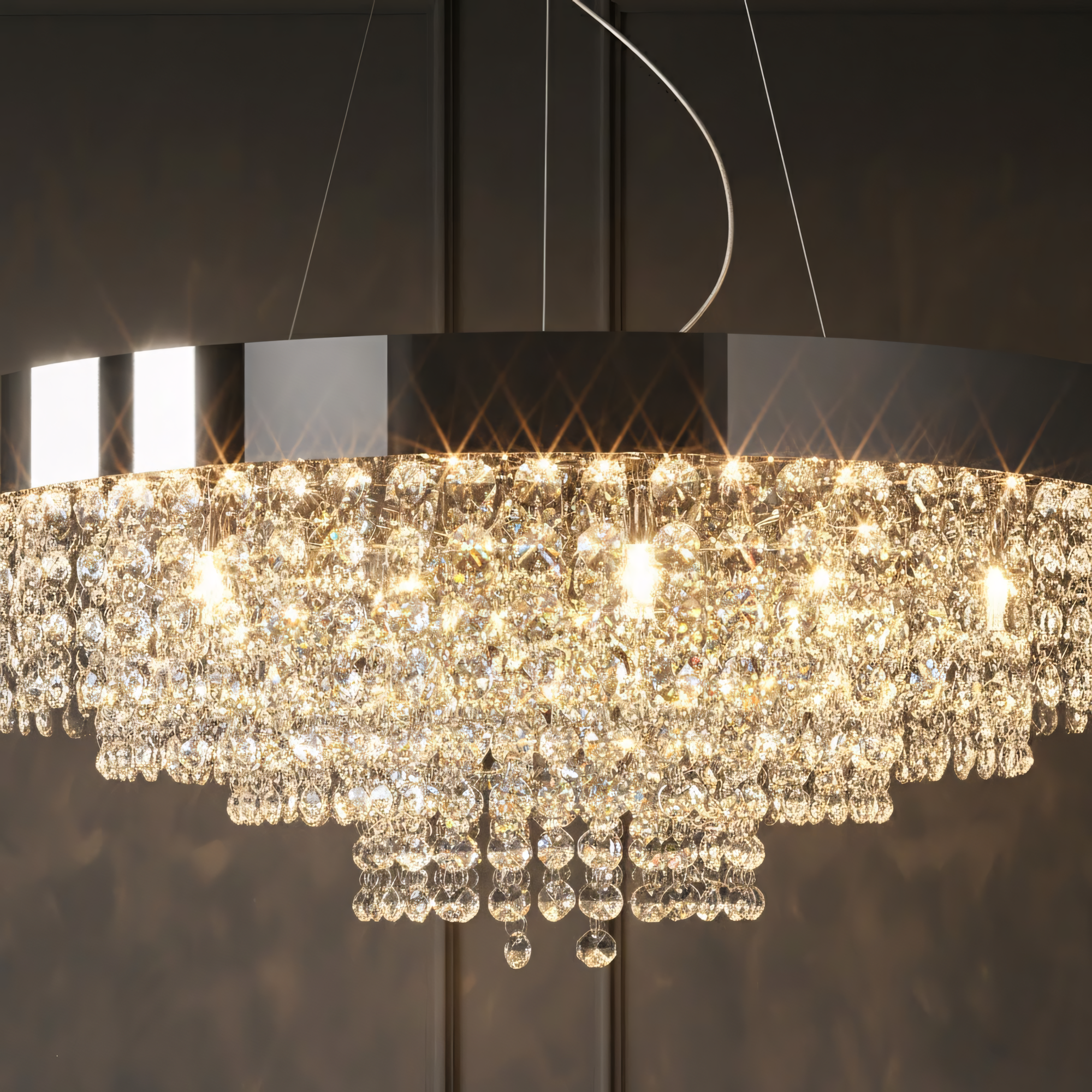 Lampa sufitowa wisząca APP1786-16CP 60 cm Chrom  6