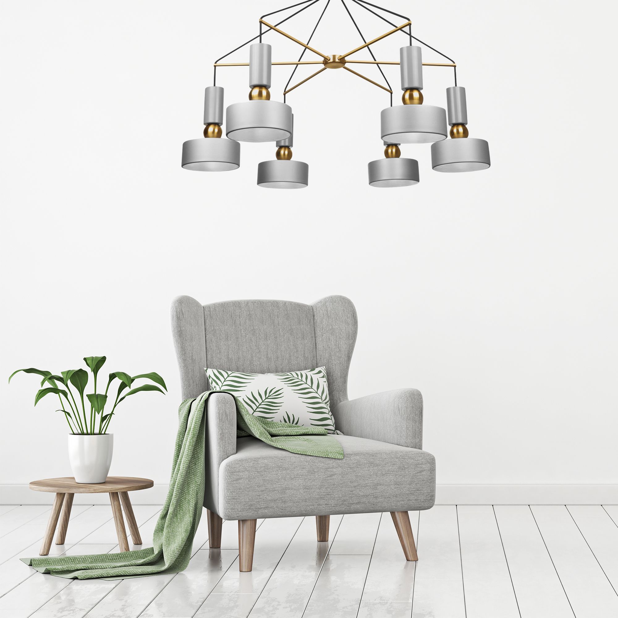 Lampa Sufitowa Wisząca Metalowa APP661