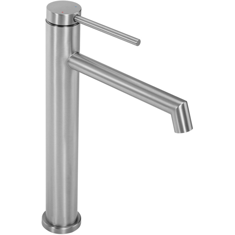 Bateria Umywalkowa Rea Foss nikiel szczotkowany Inox wysoka nickel brush