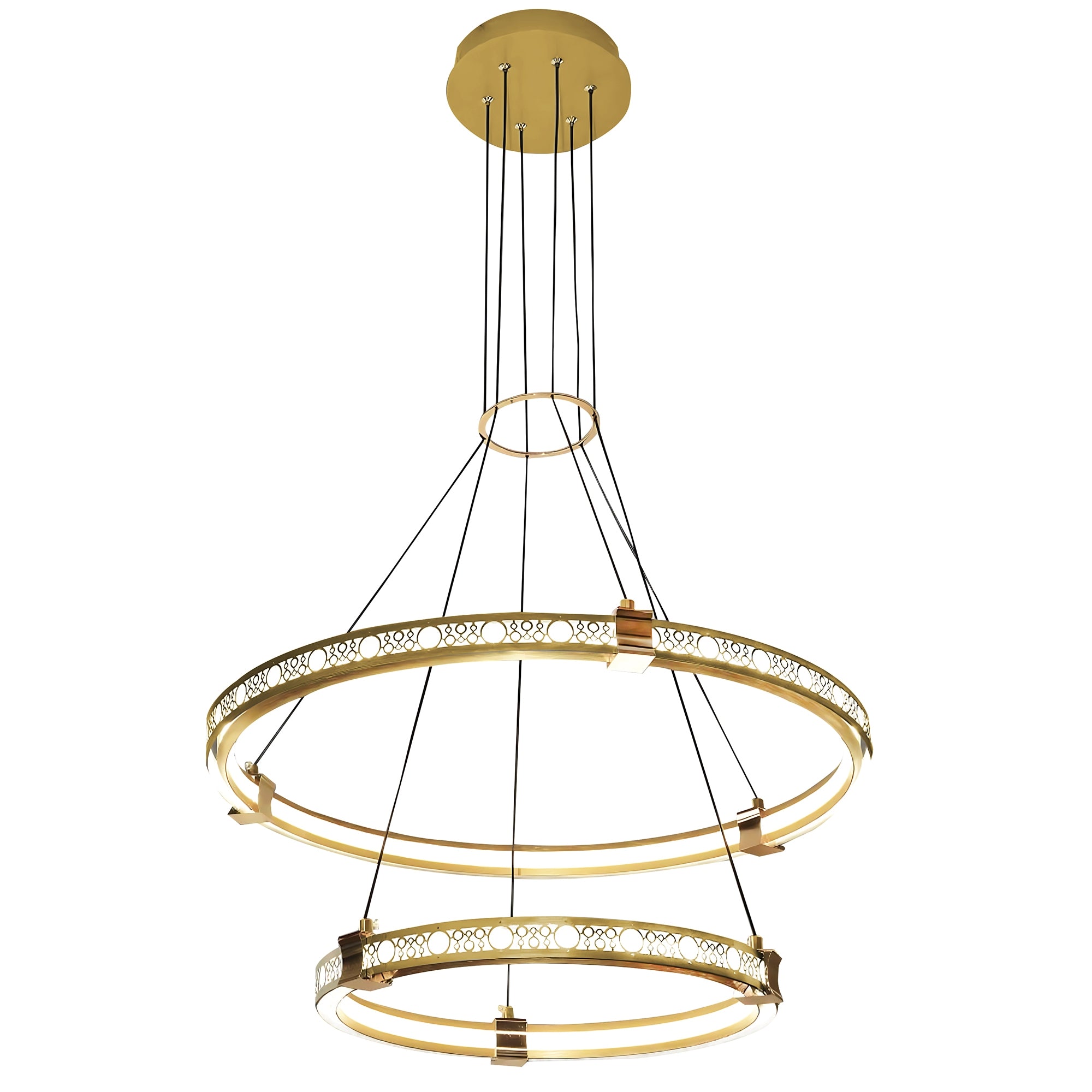 Lampa Wisząca Led Lhj037-cp2 Złota  1