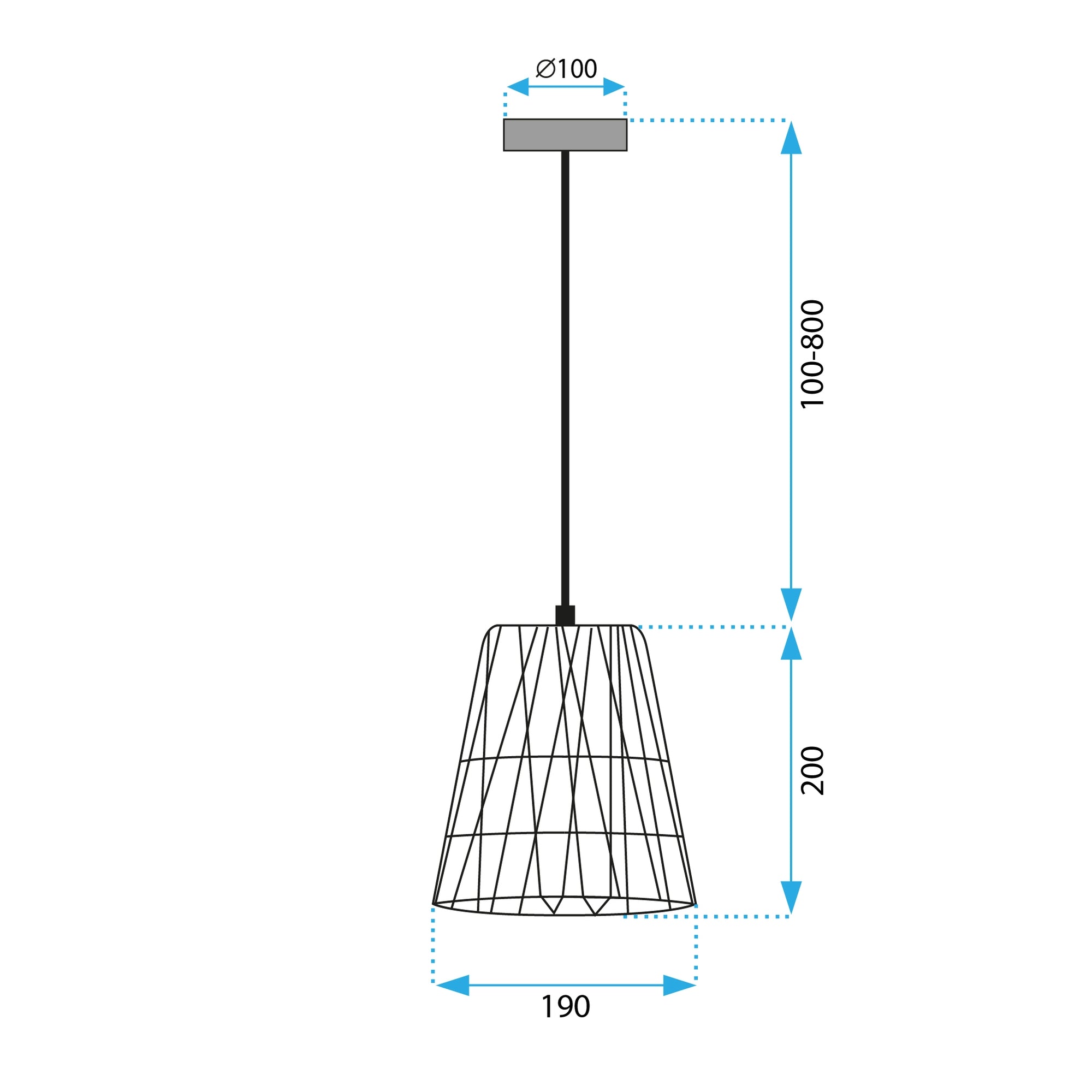 Lampa Wisząca Boho APP1318-1CP  9