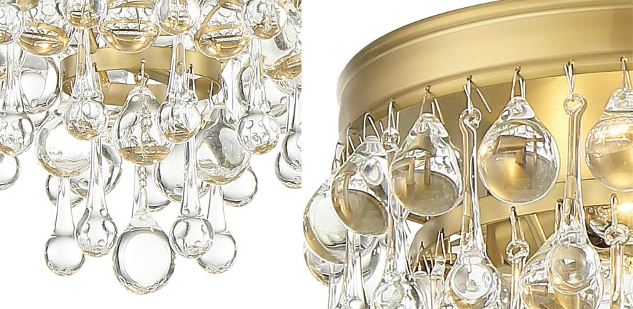 Lampa kryształowa wisząca APP1621-3CP Gold  4