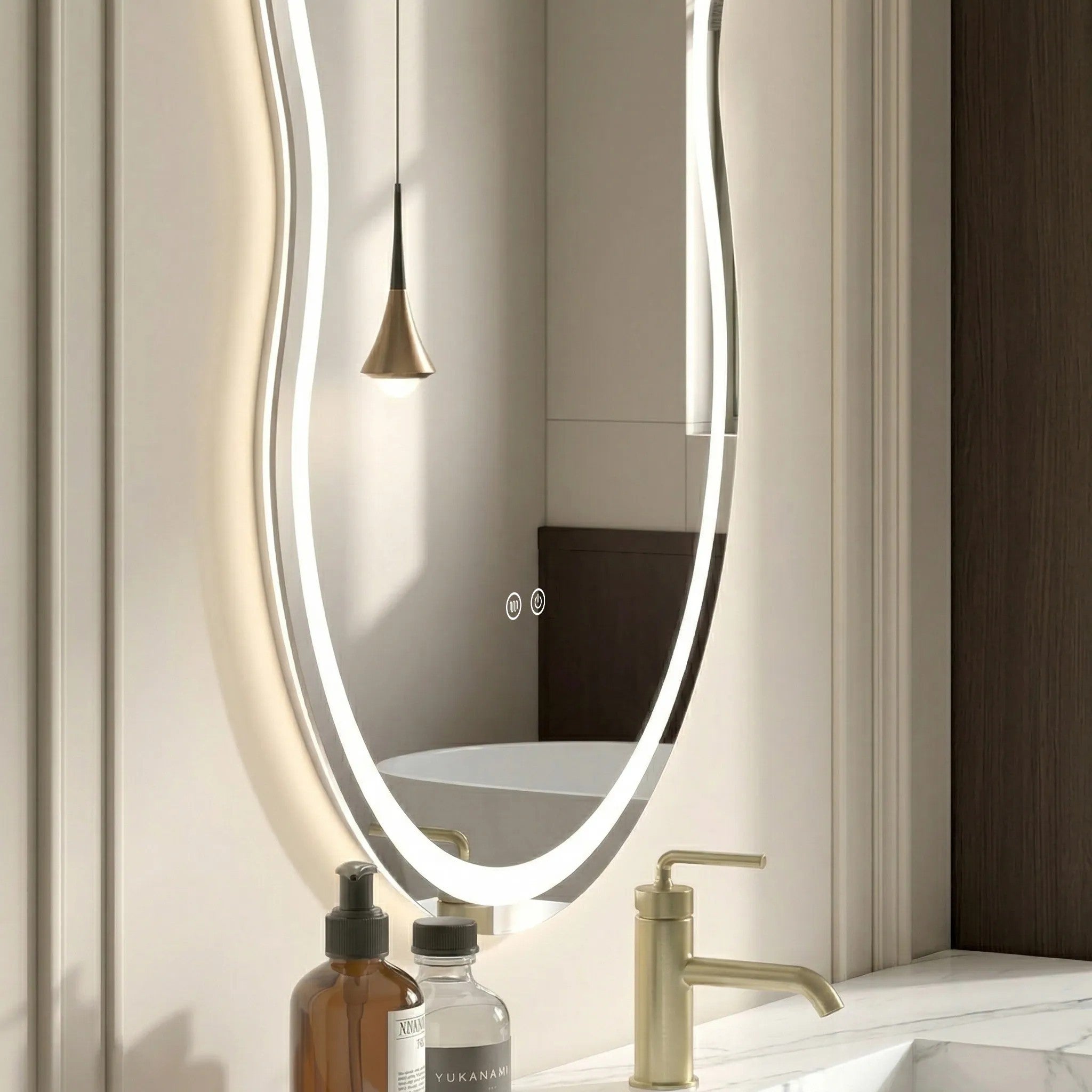 LUSTRO ŚCIENNE LED UNO 80x55 cm  7