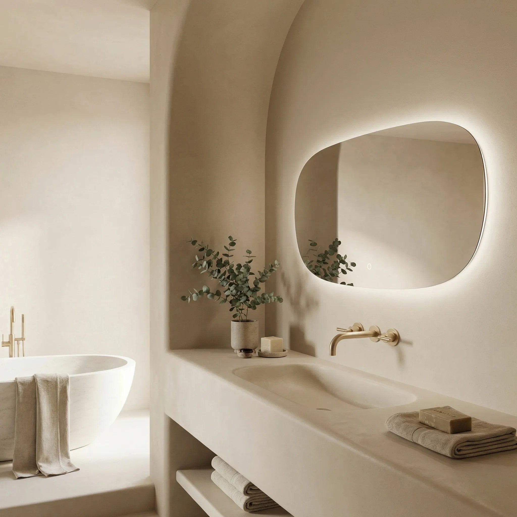 Lustro ścienne LED 100x60cm TOP-4  7