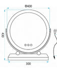 Lustro LED MAKE-UP White 40 cm  7