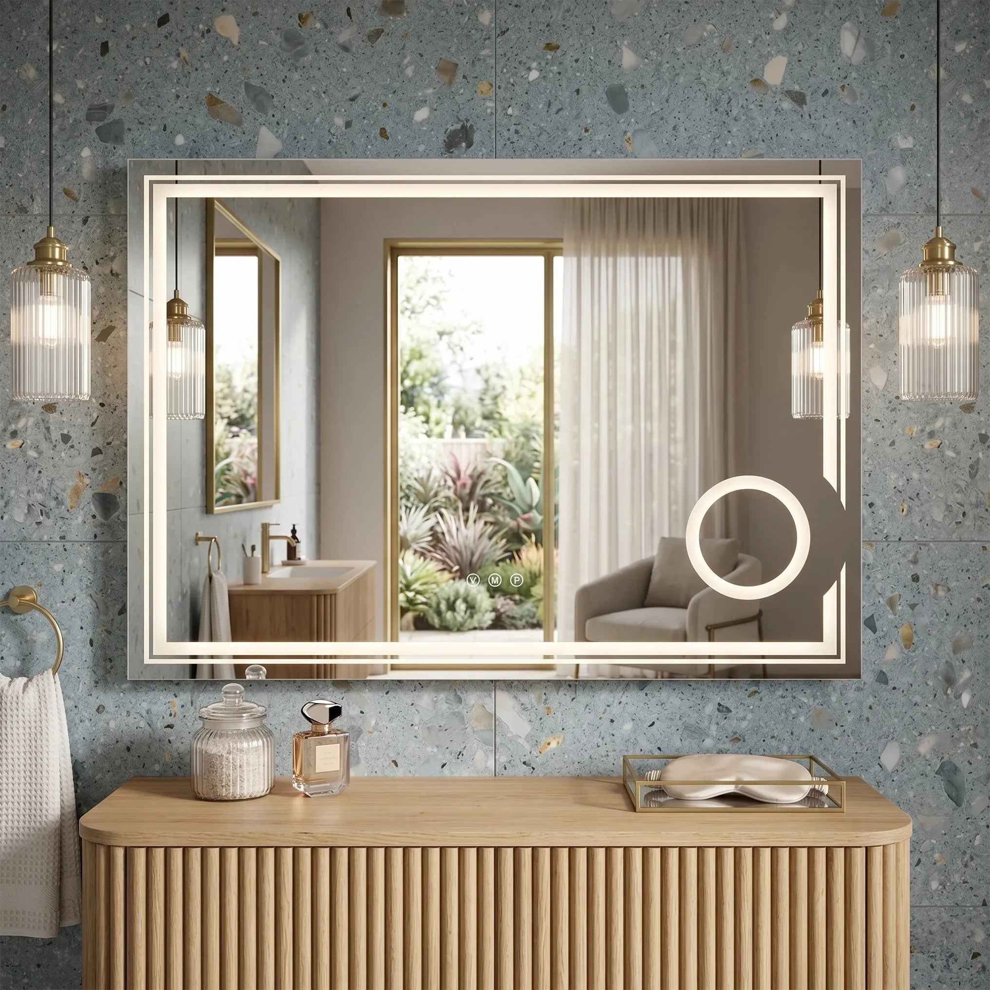 Lustro ścienne LED 80x60cm HAVEN  7