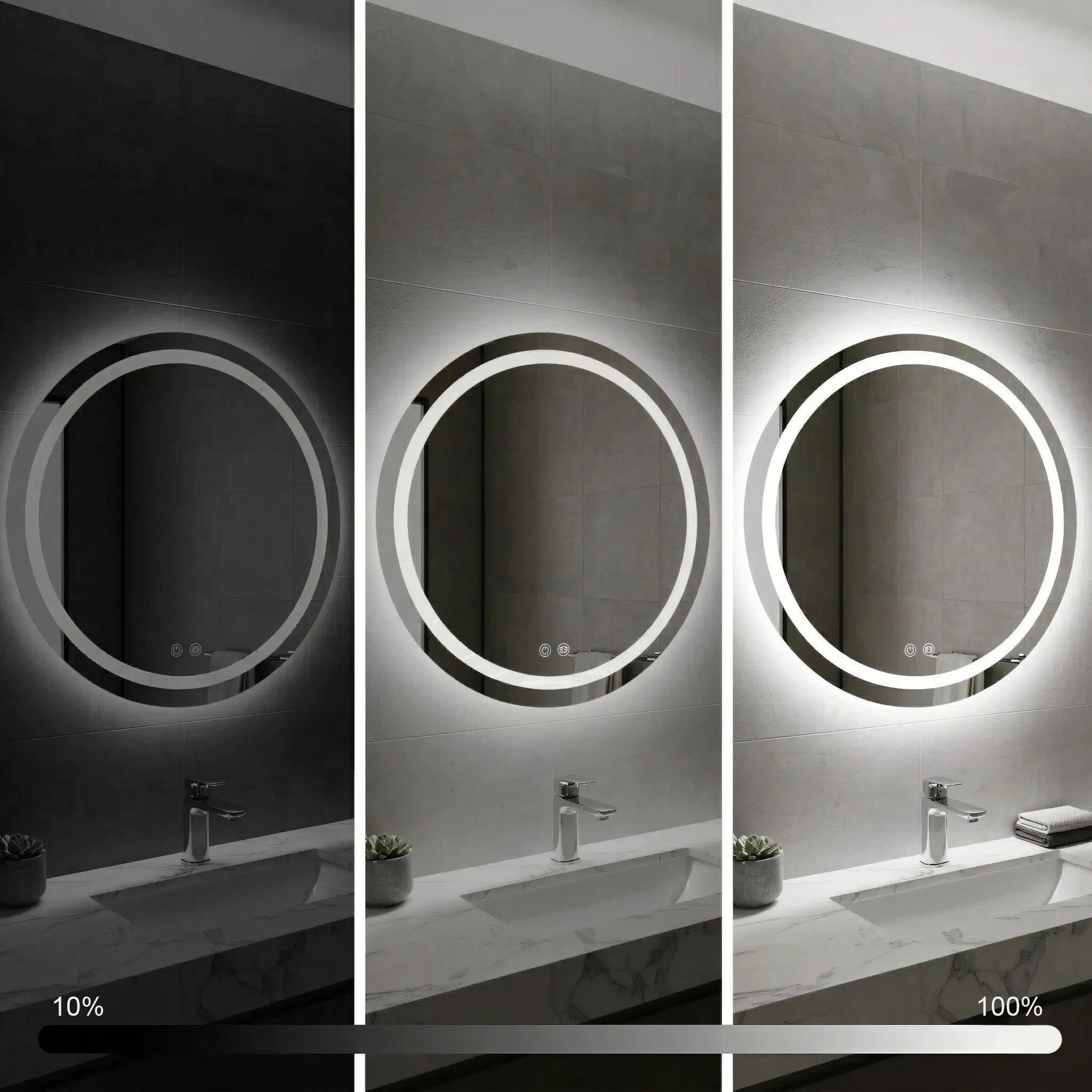 Lustro ścienne LED SOFT 80  7