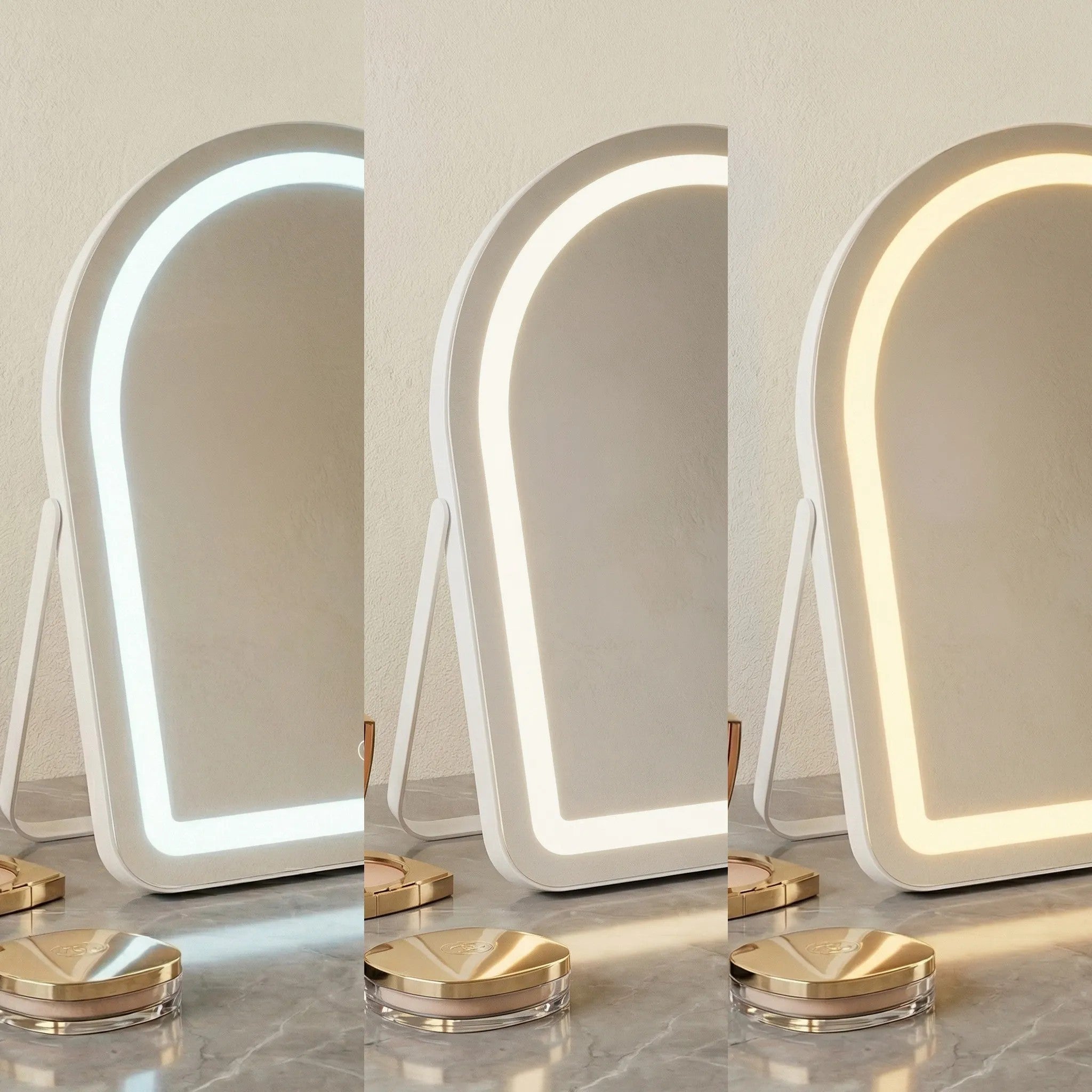 Lustro LED GLAM White 40x45cm  7
