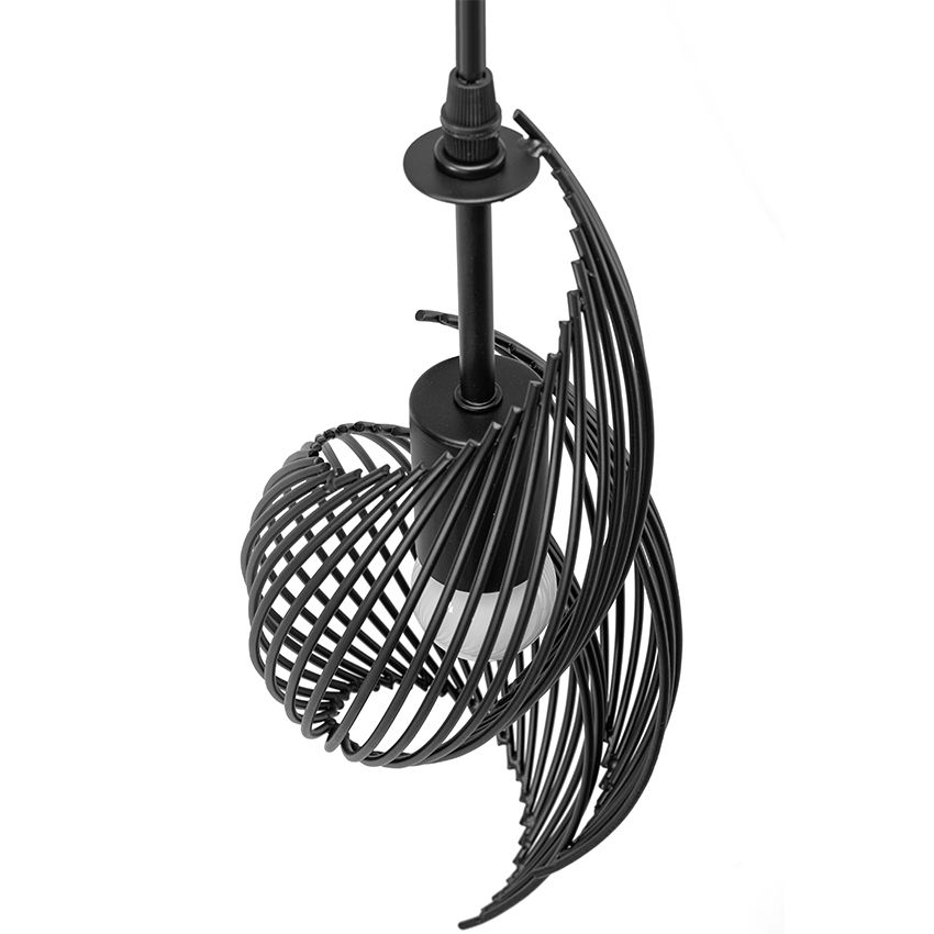 Lampa sufitowa nowoczesna loft APP977-1CP Czarna