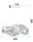 Lampa Sufitowa Wisząca Led App1538-cp Gold  10