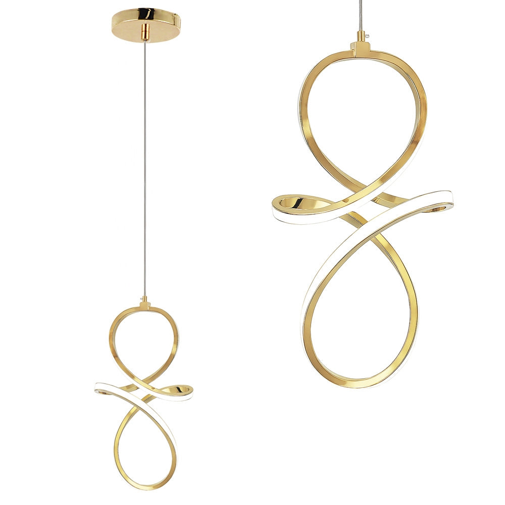 Lampa Wisząca Led Lhj091-1cp Gold  1