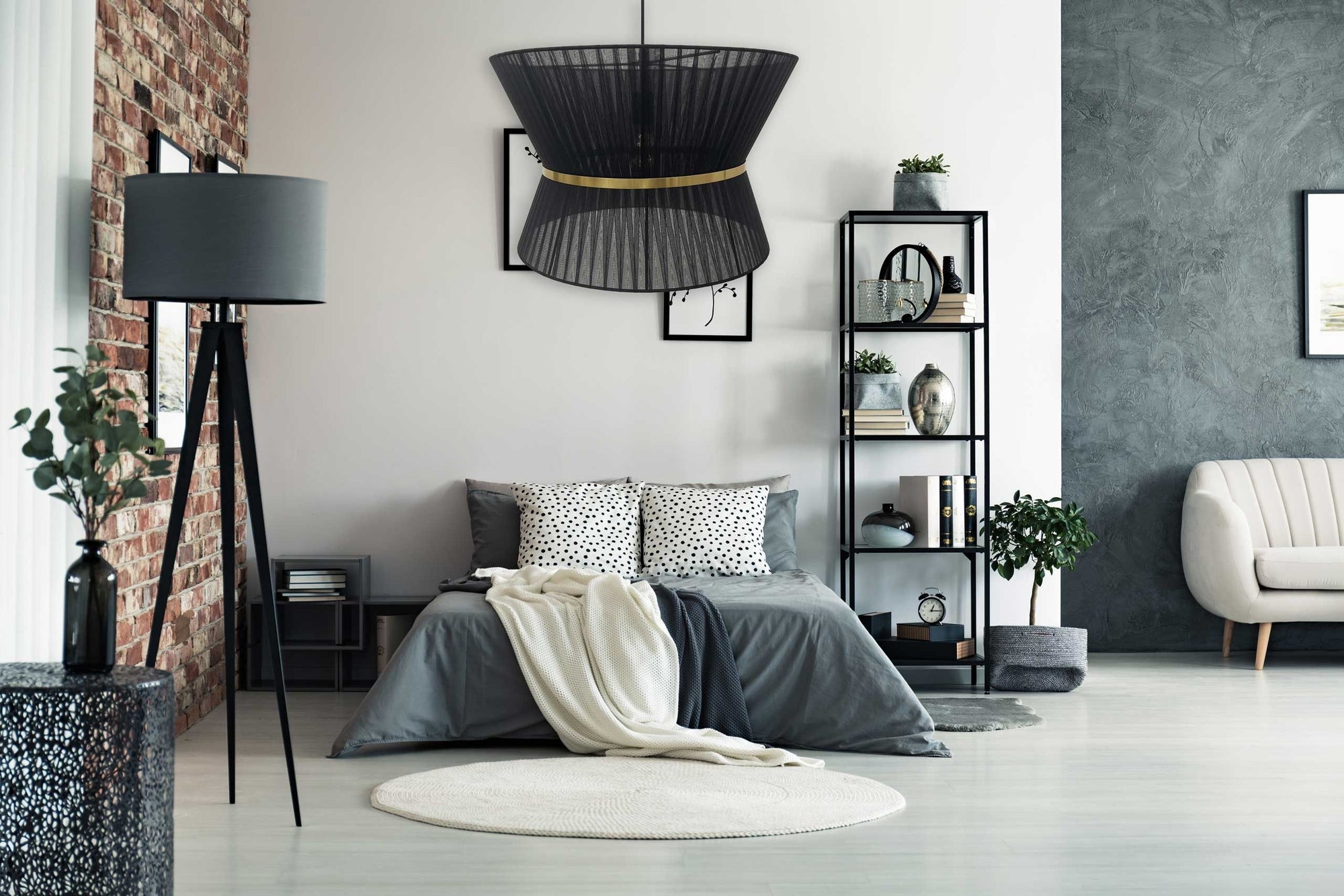 LAMPA SUFITOWA WISZĄCA APP1503-1CP BLACK  9