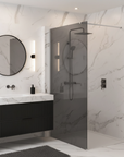 Kabina prysznicowa Walk-In Rea Flexi Grey / Chrome 90  10