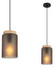 Lampa Sufitowa Wisząca APP1810-1CP Frosted Grey  1