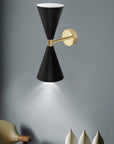 LAMPA ŚCIENNA KINKIET APP1140-2W Czarno-złota